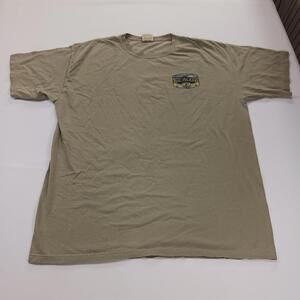Comfort Colors BIG ISLAND Men's Beige Short Sleeve Graphic T-Shirt Size XL